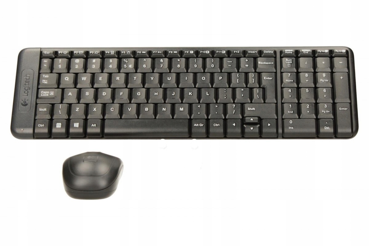 Sada klávesnice a myši Logitech, čierna